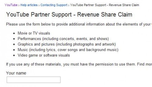 YouTube Partner Support