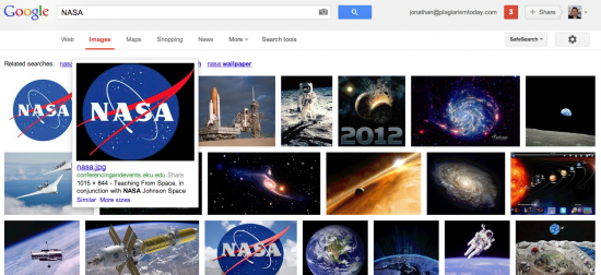 Nasa Google Image Search