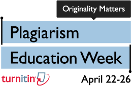 Plagiarism Education Week Logo