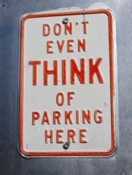 Think of Parking Here